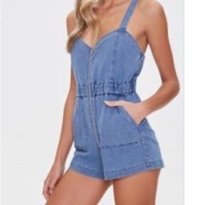 Forever 21 Denim Jumpsuit.